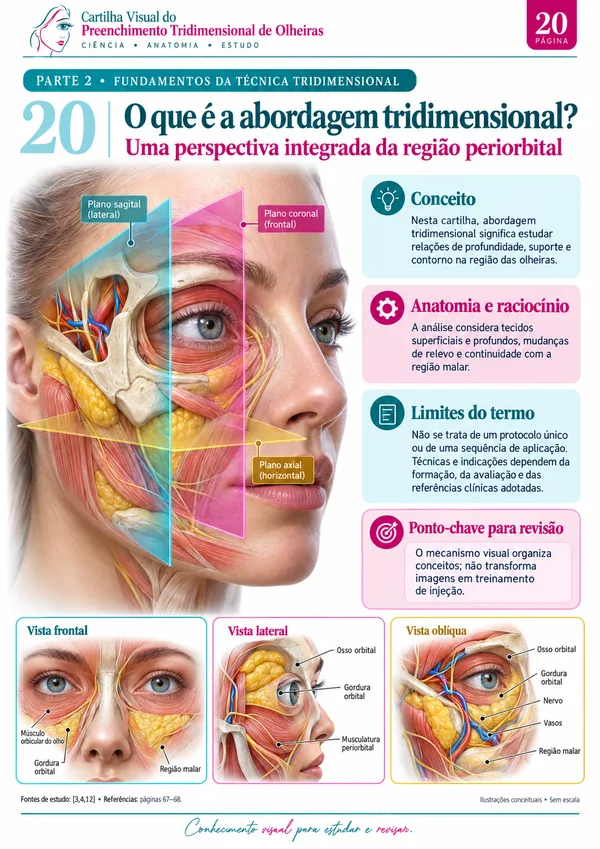 Página 20 da Cartilha Visual do Preenchimento Tridimensional de Olheiras